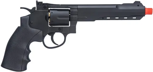 Vista 2 de Goldenball - Revólver WellFire de 12.2" CO2 Swing Out Airsoft (Color: Negro)