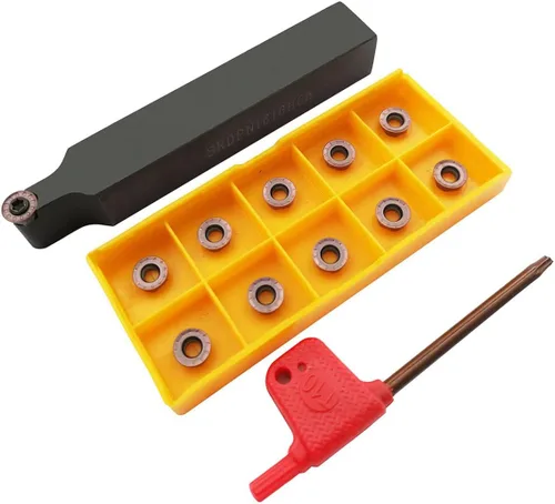 Vista 9 de Juego de soporte de inserción de herramienta de torneado de carburo indexable de vástago de 1/2 "/12 mm, 2 piezas SCACR1212H09 SCACL1212H09 2 piezas