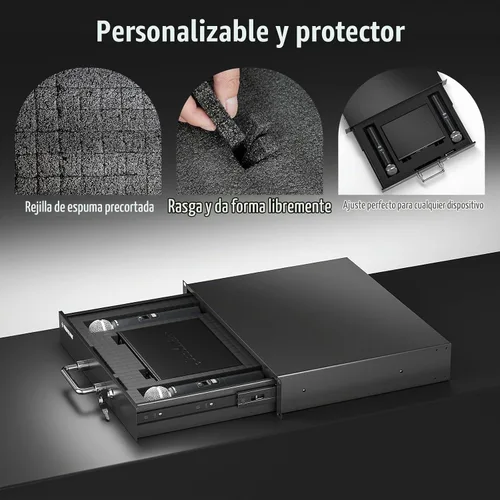 Vista 2 de Phenyx Pro 2U - Cajón con bloqueo para rack de 19 pulgadas PRDWR-2U