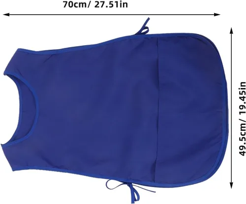 Vista 2 de 2 delantales de trabajo para adultos, para hombres y mujeres, resistentes al aceite, delantales de cocina y barbero con bolsillos, uniformes