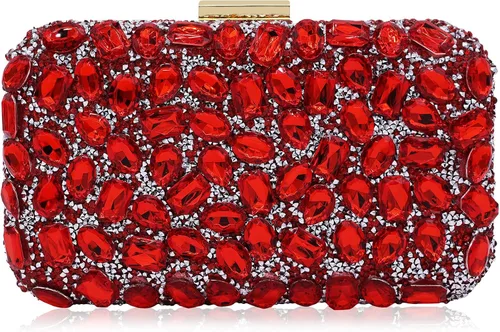 Vista 11 de Milisente Clutch Purses For Women Crystal Clutches Evening Bags Gemstone Clutch Purse For Wedding Formal