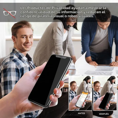 Vista 6 de Protector de pantalla de privacidad de vidrio templado para teléfono celular (negro, paquete de 2), compatible con iPhone 11/XR de 6.1 pulgadas