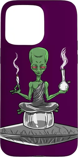 Vista 31 de Alien Smoker Bong Funny ET 420 Weed Space - Funda de regalo para iPhone 17