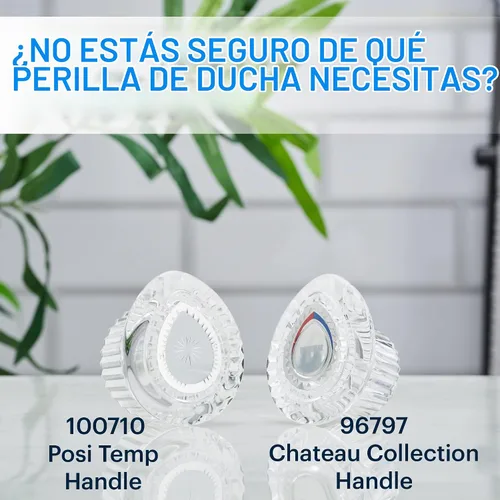 Vista 6 de Essential Values Repuesto de mango de ducha – Compatible con pomo de ducha Moen (100710) y bañera – Compatible con el kit de mango de temperatura