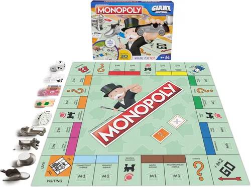 Vista 9 de Spin Master Games, Clue Giant Edition, juego familiar para diversión en interiores y exteriores con tablero grande de gran tamaño, para familia