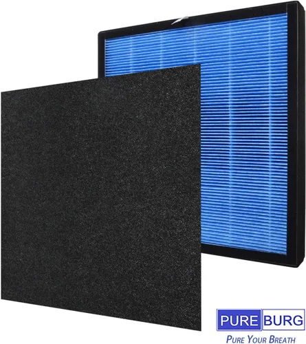 Vista 4 de PUREBURG Juego de filtros de repuesto compatibles con Okaysou Airmax 10L Pro y Aiibot Aiibot-A300 SimPure HP3-A purificador de aire, 2 unidades H13