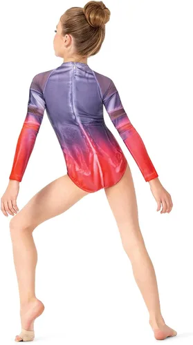 Vista 7 de Maillot WC8847 de malla pintada a mano para mujer