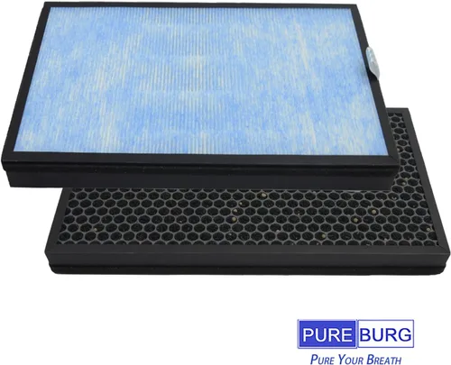 Vista 4 de PUREBURG Filtro de repuesto compatible con SimPure HP8 purificador de aire, paquete de 2 unidades de carbón activado HEPA H13 2 en 1 filtración de 4