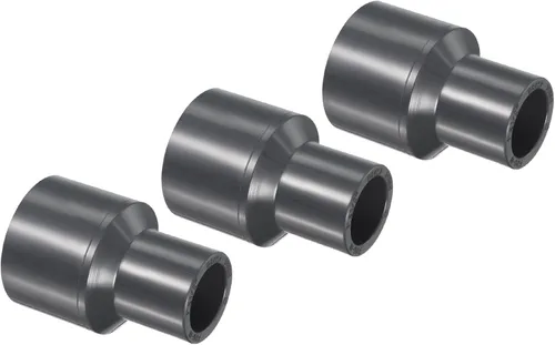 Vista 24 de PATIKIL UPVC Reductor de tubería de montaje de 1-1/2 "x 1" Socket Schedule 80, conector adaptador de acoplamiento recto, gris