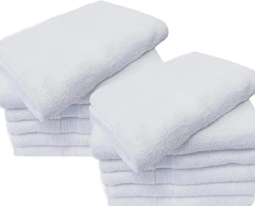 Vista 5 de Towels N More Excellent Deals - Paño de lavado (24 blanco) – Paño 100% algodón de 12 x 12 pulgadas – Paños de limpieza multiuso altamente