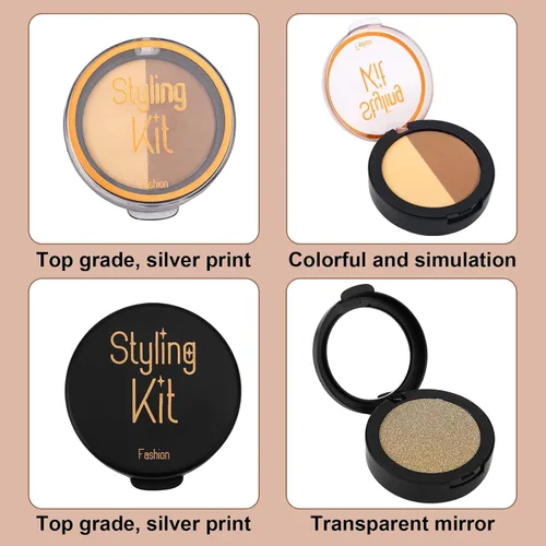 Vista 5 de Juego de 10 piezas de maquillaje para niños, juego de maquillaje falso realista para niñas de 3 a 5 años, juguete cosmético, regalo perfecto