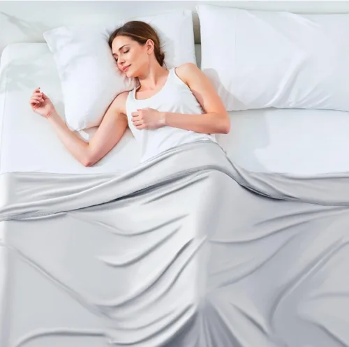 Vista 11 de Degrees of Comfort - Manta de enfriamiento tamaño Queen, mantas de verano para personas que duermen con calor, Q-Max>0.4 Fibra fresca, ropa de cama