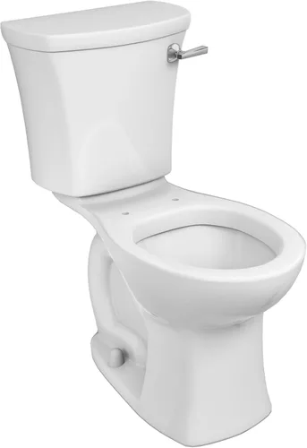 Vista 8 de American Standard 608AA005.020 Edgemere Inodoro de dos piezas con asiento de cierre lento y anillo de cera, parte delantera alargada, descarga a