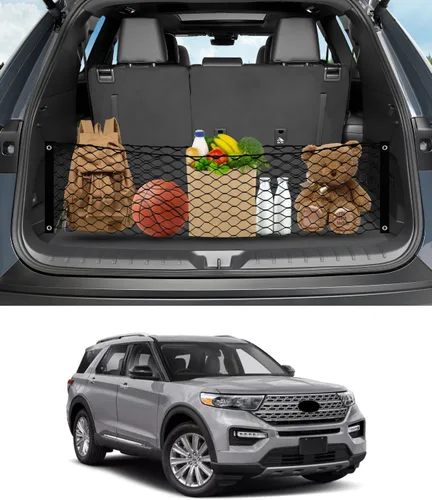 Vista 25 de Karltys Red de carga para red de maletero BMW X5 2021-2026 Red de malla elástica estilo sobre Ganchos de metal resistentes Accesorios BMW X5