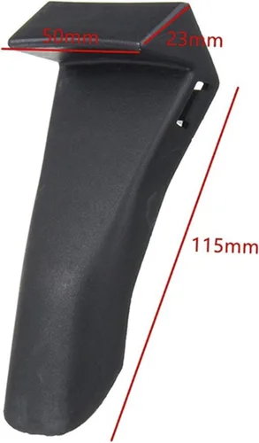 Vista 2 de Generic Juego de 4 piezas de plástico negro insertos de abrazadera de mordaza protector de llanta de rueda protectores para cambiadores de neumáticos