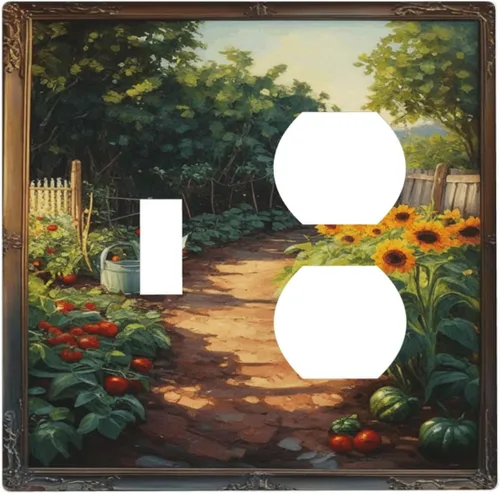 Vista 86 de Cubiertas Decorativas para Interruptores de Luz Arte de Pájaros BirdArt 1 Gang Salida Dúplex Individual Placa de Pared Placa de Interruptor Placa