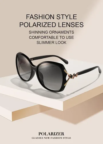 Vista 3 de Gafas de sol polarizadas de moda para mujer, protección UV para conducir
