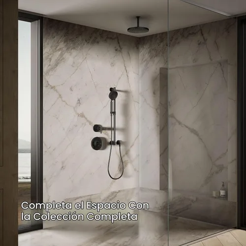 Vista 7 de Kohler 76465-G-BL Awaken® 10" cabezal de lluvia de una sola función, 1.75 gpm, negro mate