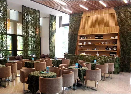 Vista 5 de 150D - Red de camuflaje para acampar y cazar, red de camuflaje de una sola capa, red de protección para exteriores