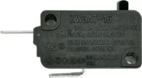 Vista 5 de Pieza de repuesto para interruptor de puerta de horno de microondas, 16A 125VAC, KW3AT-16 (compatible con KW3A-16), normalmente cerrado, 1 unidad