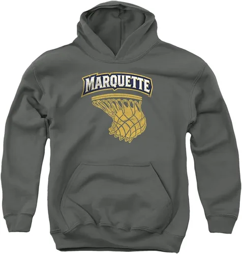 Vista 9 de Marquette University Sudadera con capucha oficial de baloncesto para niños y niñas