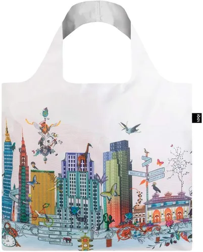 Vista 2 de LOQI Bolsa de compras reutilizable unisex para adultos, diseño de Kristjana S Williams Interiors