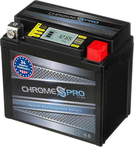 Vista 11 de Chrome Pro iGel YTX4L-BS sin mantenimiento, pantalla LCD, 50CCA, repuesto de batería de 12 V 3 Ah para ATV, motocicleta, motos acuáticas, scooter