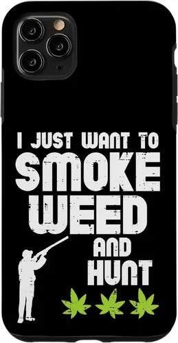 Vista 13 de iPhone 16 Smoke Weed Hunt Funny Hunting Cannabis 420 Hunter Hombres Mujeres Caso