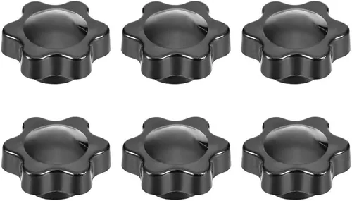 Vista 7 de MroMax Manija de sujeción Gripandles Perillas de tornillo Manijas M5 Roscado en forma de estrella 5pcs