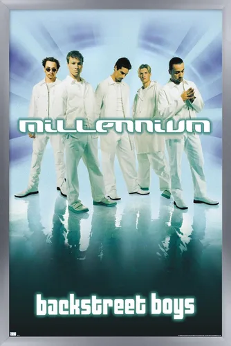 Vista 12 de Trends International Backstreet Boys - Póster de pared del milenio, 22.4 pulgadas de largo x 14.7 pulgadas, versión enmarcada en madera de granero
