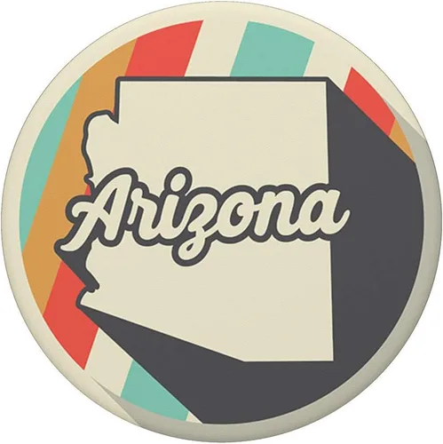 Vista 3 de Cultura de Pop Arizona State hogar Retro 70s Vintage az Rainbow popsockets soporte para Smartphones y Tablets