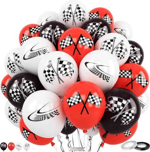 Vista 11 de Globos rosados y negros, 60 piezas de 12 pulgadas, color rosa intenso, rosa claro, negro, confeti, globos metálicos rosados para fiesta temática