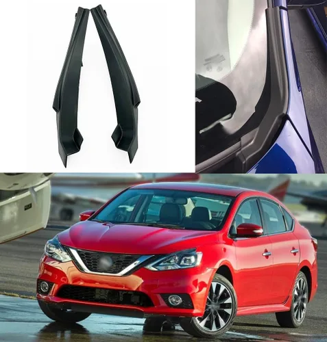 Vista 2 de Para 2013-2018 Nissan Sentra frontal LH y RH LFONEIBGG extensión de cofre, tapa lateral del panel del parabrisas, cubierta del guardabarros
