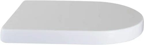 Vista 3 de WinZo Asiento de inodoro pequeño en forma de U para inodoro compacto WinZo WZ5089, diseño de liberación rápida de cierre suave, color blanco