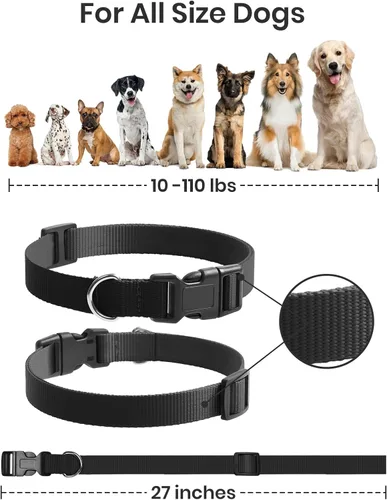 Vista 5 de Correa de repuesto de nailon transpirable ultra cómoda para collar de entrenamiento de perros, ajustable y resistente al agua, compatible