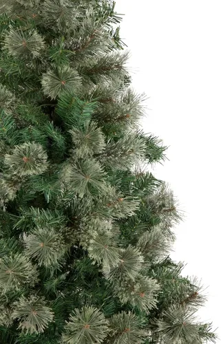 Vista 4 de Northlight Árbol de Navidad artificial de pino de cachemira de Oregon mediano sin luz, 6.5 pies, verde