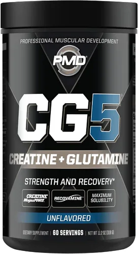 Vista 6 de PMD Sports Ultra Pump Fuel Insanity - Pre entrenamiento - Mango naranja tropical (30 porciones) Sports CG5 Premium Creatina y L-Glutamina en polvo