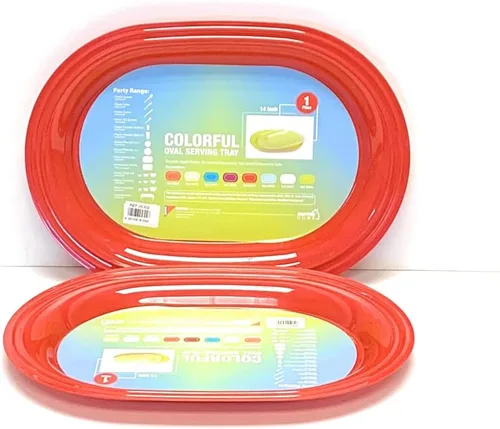 Vista 22 de Mintra Home - Platos reutilizables para servir (azul, cuadrado, 2 unidades (14 pulgadas)