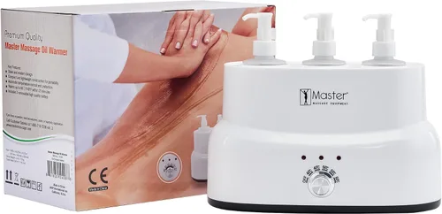 Vista 8 de Master Massage Aceite de masaje de tres botellas, loción, calentador de crema con botellas vacías, dispositivo de calefacción de crema de masaje