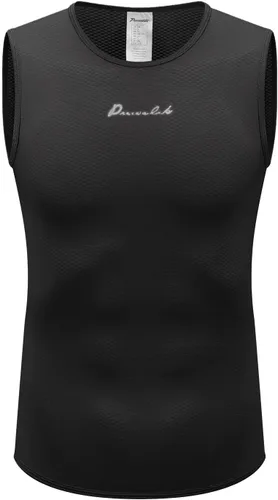 Vista 2 de Przewalski Mens Sleeveless Cycling Undershirt Quick Dry Bike Base Layer Vests Breathable Tops Bicycle Clothing