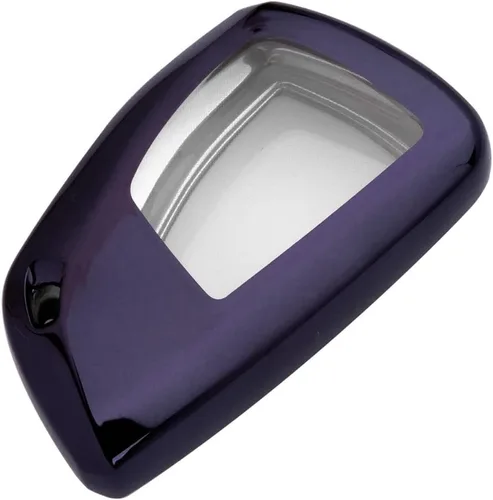 Vista 6 de Xotic Tech - Carcasa para llavero de TPU suave, llave de entrada inteligente sin llave, Tipo 1, morado y negro