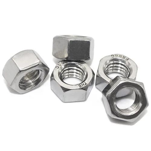 Vista 4 de Fullerkreg Tuerca hexagonal inoxidable de 1/4"-20, acero inoxidable 304, acabado brillante, (100 piezas)