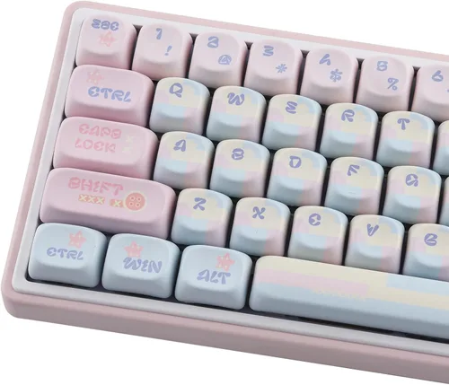 Vista 13 de Hyekit Teclas PBT, bonitas teclas Kawaii para teclados mecánicos Cherry MX 13