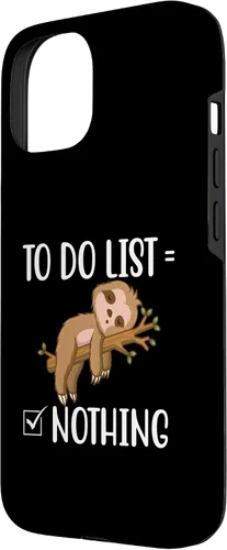 Vista 2 de To Do List - Sleeping Sloth Wildlife Animal Lover Zookeeper Case for iPhone 15