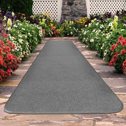 Vista 2 de House, Home and More Alfombra para exteriores - Gris - 3 pies x 25 pies