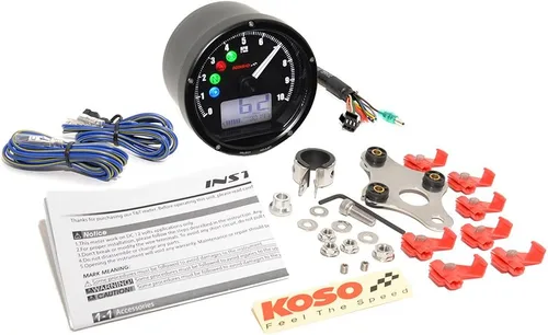 Vista 3 de Koso BA035K00-HD Velocímetro multifunción negro (versión Harley Davidson)