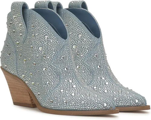 Vista 8 de Jessica Simpson Botines puntiagudos de gamuza para mujer