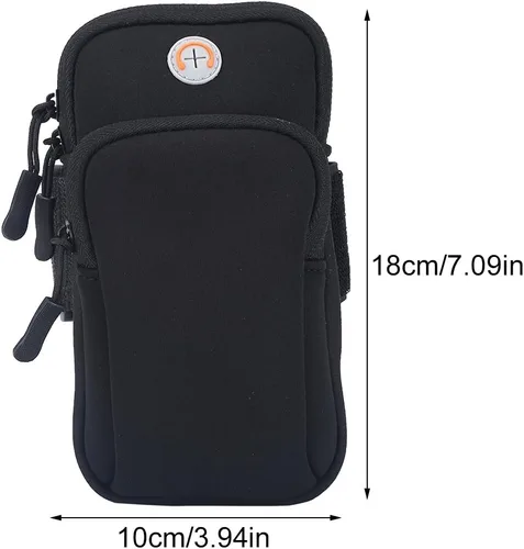 Vista 5 de Brazalete para teléfono celular, correr, correr, ejercicio, gimnasio, brazo, muñeca, brazalete, funda para teléfono, bolsa de brazo deportivo