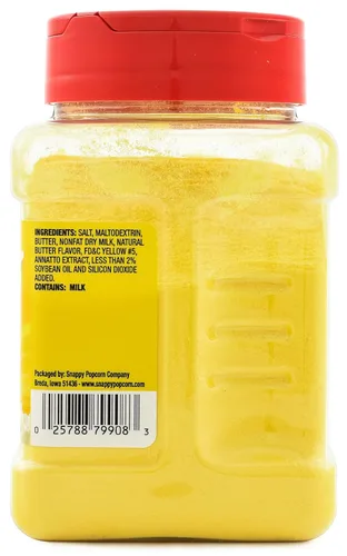 Vista 4 de Snappy Condimento para palomitas de maíz, 12 onzas, estuche de 12 unidades, sabor audaz a mantequilla y sal, sin MSG añadido