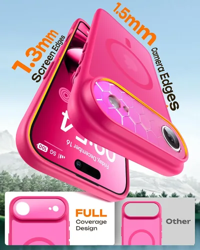Vista 174 de TOCOL Funda para iPhone 11, compatible con Magsafe, protección completa de cámara, imanes integrados, protección contra caídas, funda translúcida